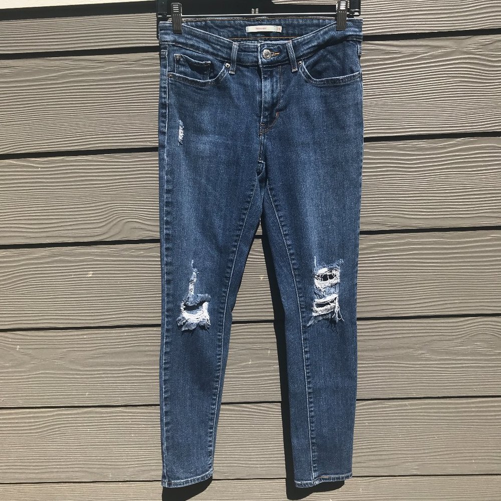 Levi's High Waisted 711 Skinny Jeans Size W28 L28